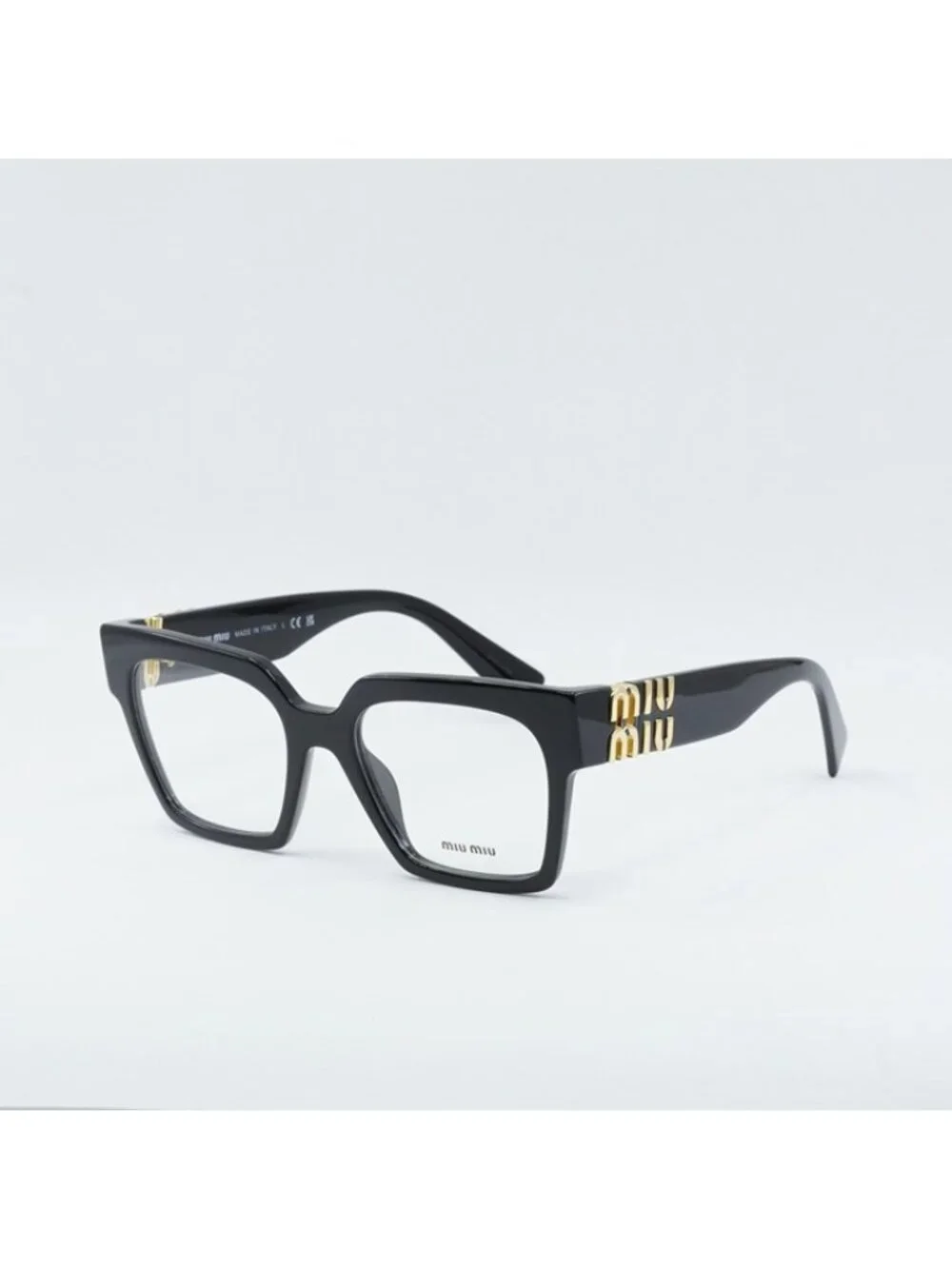 Miu Miu MU04UV 1AB1O1 Eyeglasses Black 52mm Square Frame